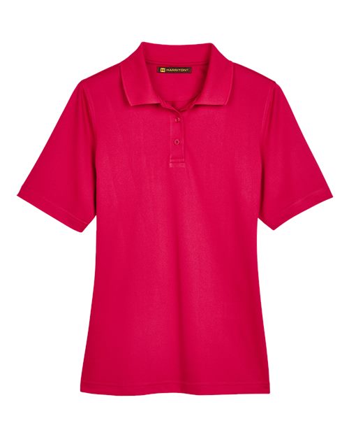Harriton M348W — Women's Advantage Snag Protection Plus Polo — Red