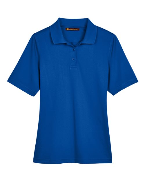 Harriton M348W — Women's Advantage Snag Protection Plus Polo — True Royal