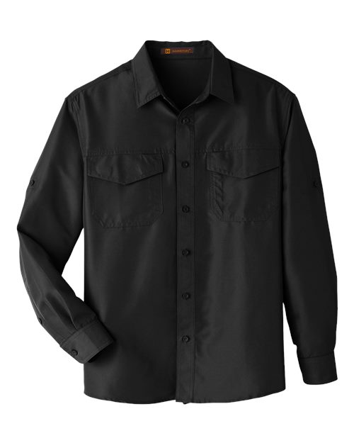 Harriton M580L — Men's Key West Performance Staff Shirt — Black