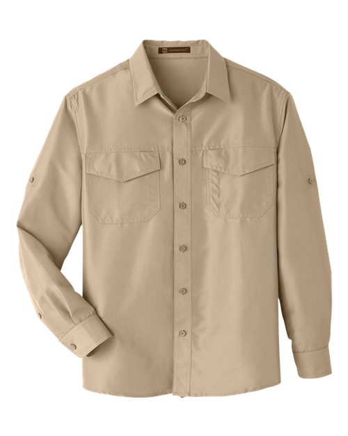 Harriton M580L — Men's Key West Performance Staff Shirt — Khaki
