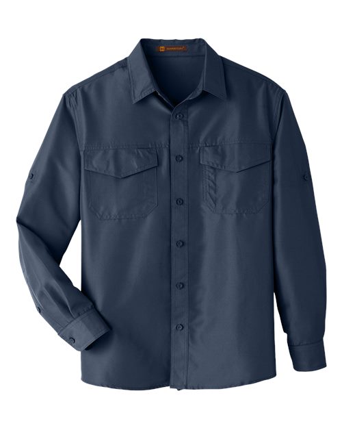 Harriton M580L — Men's Key West Performance Staff Shirt — Navy