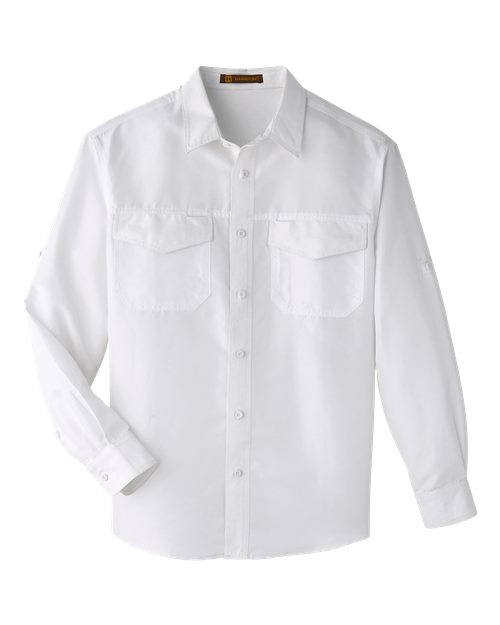 Harriton M580L — Men's Key West Performance Staff Shirt — White