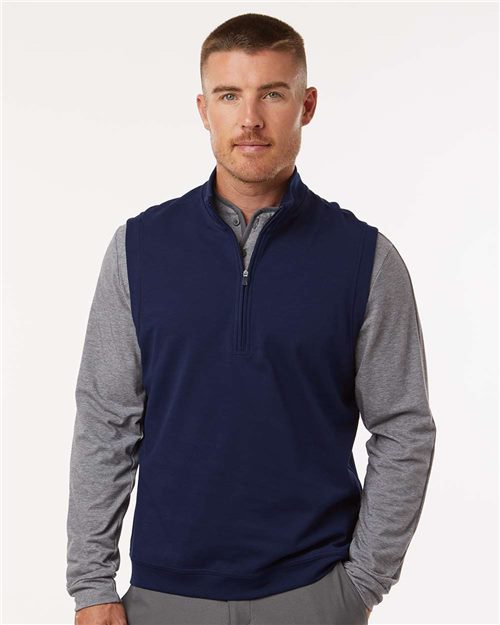 Adidas A599 — Men's Club Quarter-Zip Vest — main view
