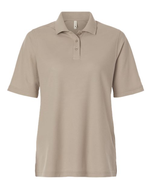 Harriton M105W — Women's Maverick CVC Pique Polo — Khaki