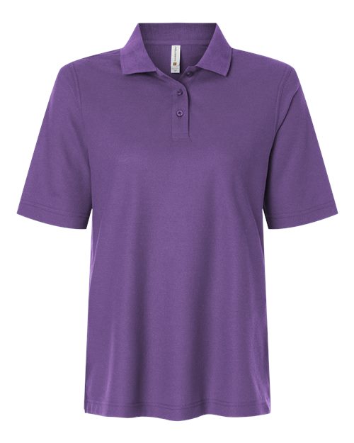 Harriton M105W — Women's Maverick CVC Pique Polo — Team Purple
