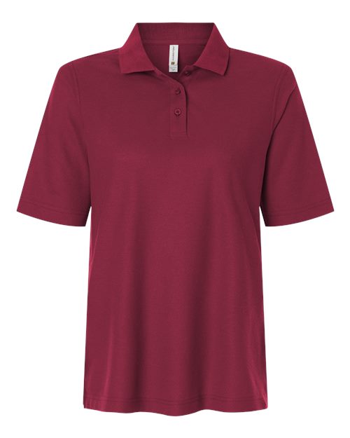 Harriton M105W — Women's Maverick CVC Pique Polo — Wine