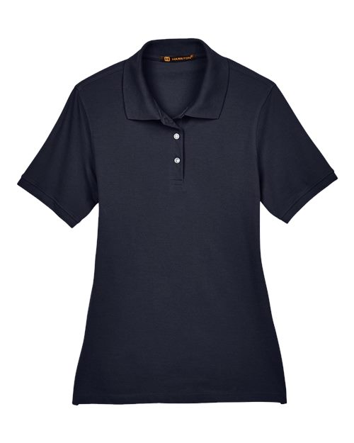 Harriton M265W — Women's Easy Blend Polo — Navy