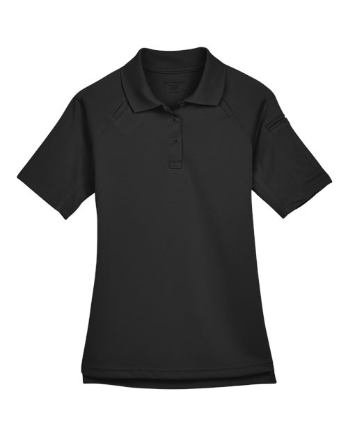 Harriton M211W — Women's Advantage Tactical Polo — Black