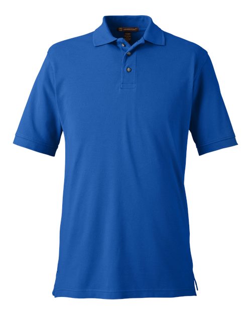 Harriton M200 — Men's Pique Polo — True Royal