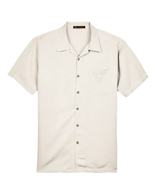 Harriton M570 — Men's Bahama Cord Camp Shirt — Cream