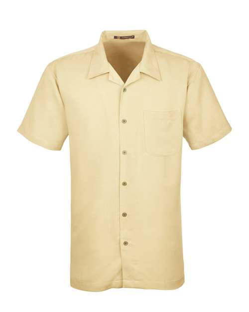 Harriton M570 — Men's Bahama Cord Camp Shirt — Sand