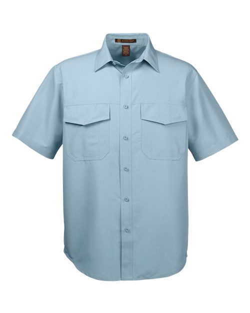 Harriton M580 — Men's Key West Short Sleeve Performance Staff Shirt — Cloud Blue