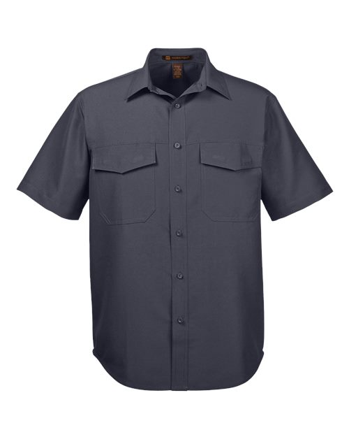 Harriton M580 — Men's Key West Short Sleeve Performance Staff Shirt — Dark Charcoal
