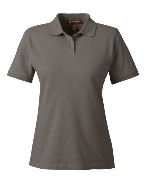 Harriton M200W — Women's Cotton Polo — Charcoal