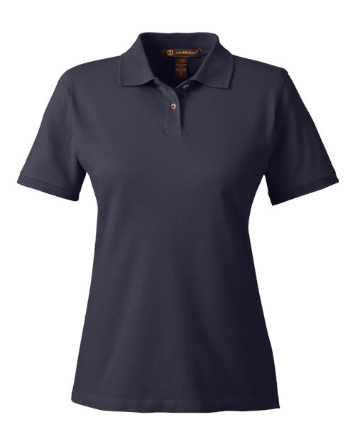 Harriton M200W — Women's Cotton Polo — Navy