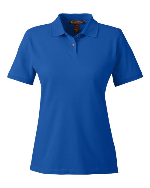 Harriton M200W — Women's Cotton Polo — True Royal