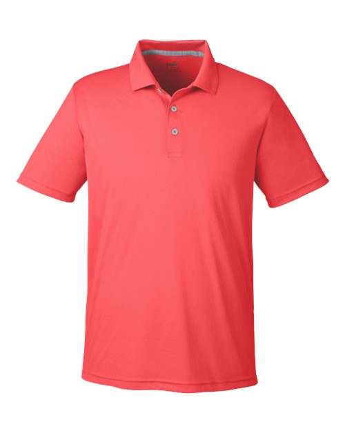 Puma Golf 599120 — Men's Gamer Golf Polo — Hot Coral