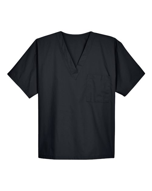 Harriton M897 — Unisex Restore Scrub Top — Black