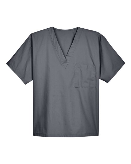 Harriton M897 — Unisex Restore Scrub Top — Dark Charcoal