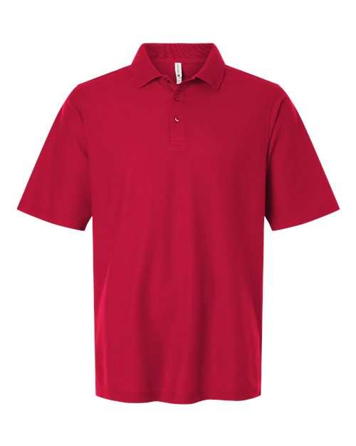 Harriton M105T — Men's Tall Maverick CVC Pique Polo — Red