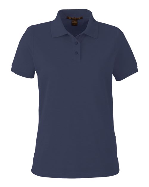 Harriton M205W — Women's Valiant Cotton Snag Protect Polo — Dark Navy