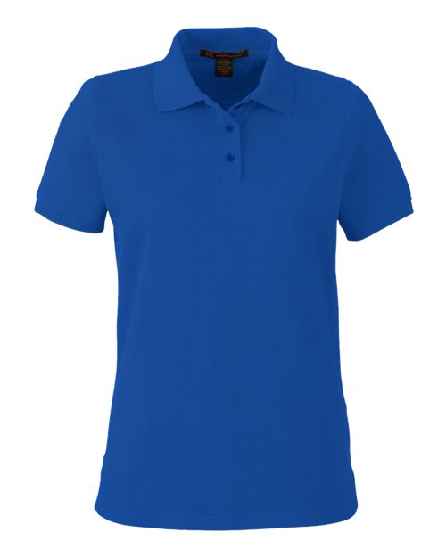 Harriton M205W — Women's Valiant Cotton Snag Protect Polo — True Royal