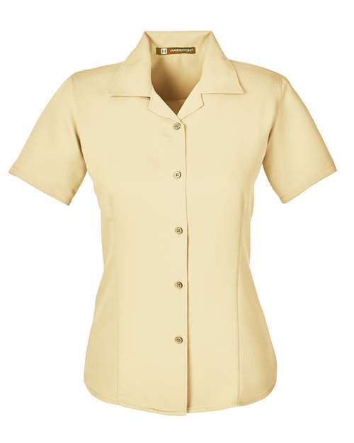 Harriton M570W — Women's Bahama Cord Camp Shirt — Sand