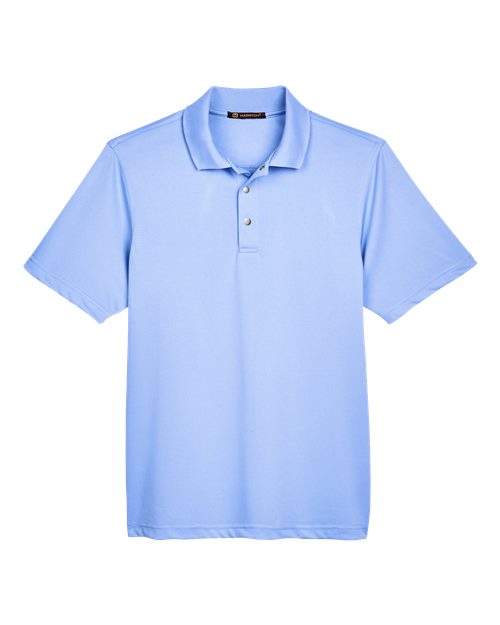 Harriton M345 — Men's Advantage Snag Protection Plus IL Snap Placket Polo — Industry Blue
