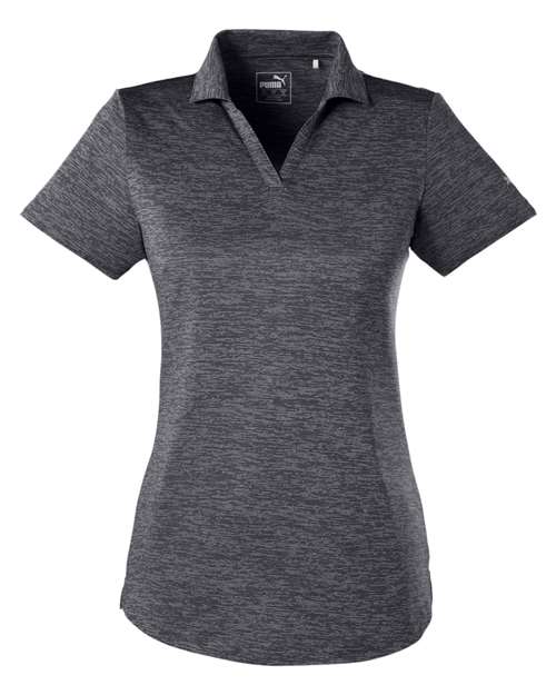 Puma Golf 596802 — Women's Icon Heather Polo — Puma Black
