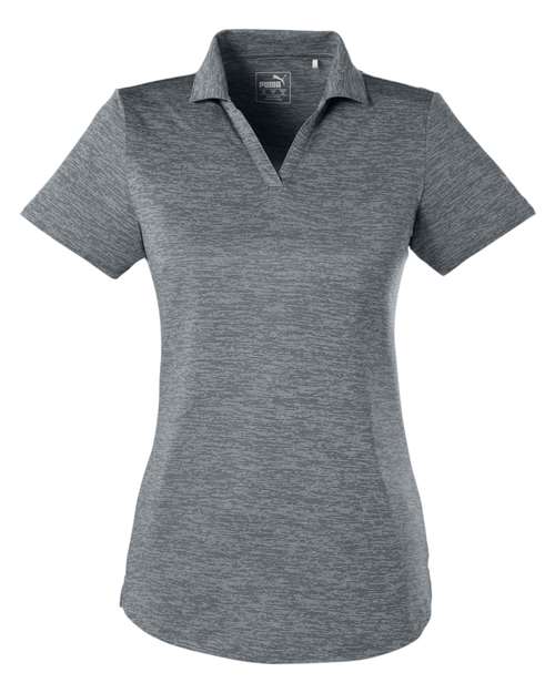 Puma Golf 596802 — Women's Icon Heather Polo — Quiet Shade