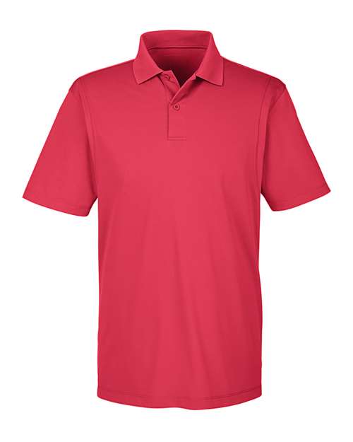 Harriton M354 — Men's Micro Piqué Polo — Red