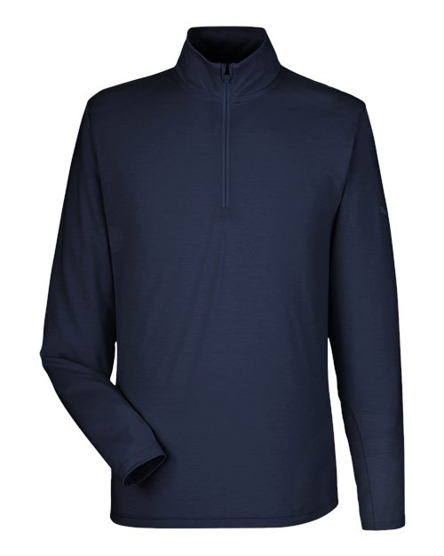Puma Golf PG400 — Men's Bandon Quarter-Zip Pullover — Navy Blazer