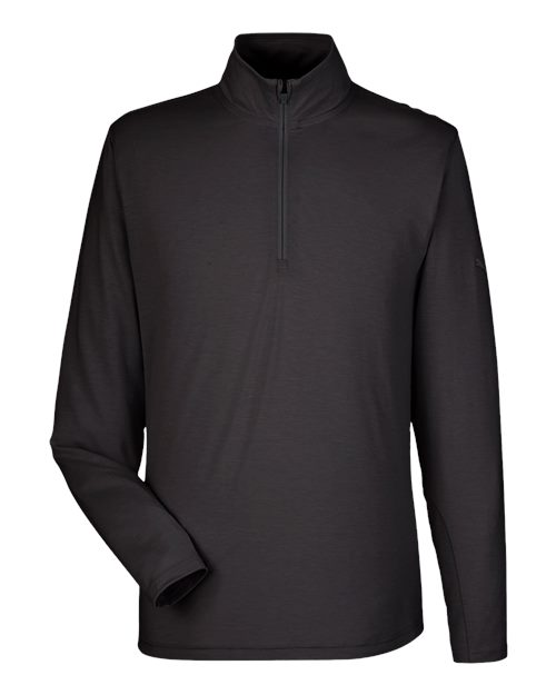 Puma Golf PG400 — Men's Bandon Quarter-Zip Pullover — Puma Black
