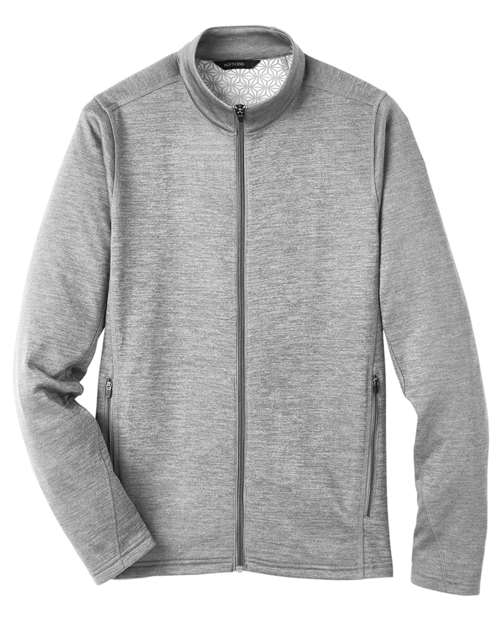 North End NE712 — Men's Flux 2.0 Full-Zip Jacket — Light Heather/ Carbon