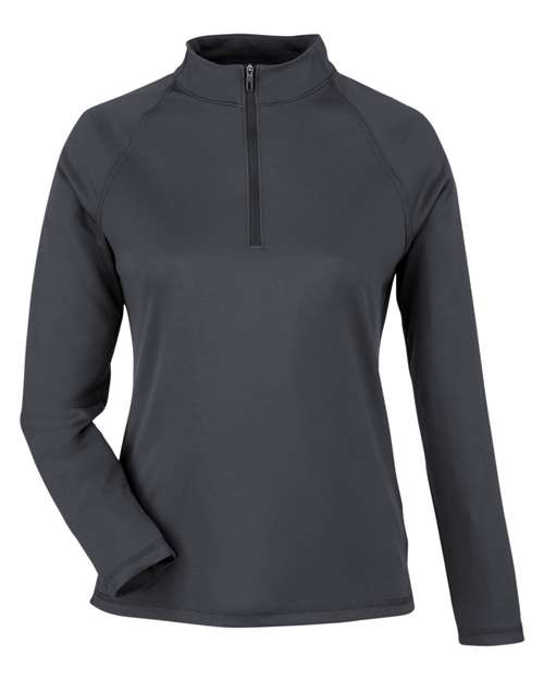North End NE410W — Women's Revive Coolcore® Quarter-Zip Pullover — Carbon