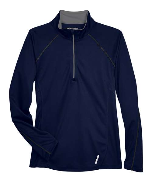 North End 78187 — Women's Radar Performance Quarter-Zip Pullover — Classic Navy