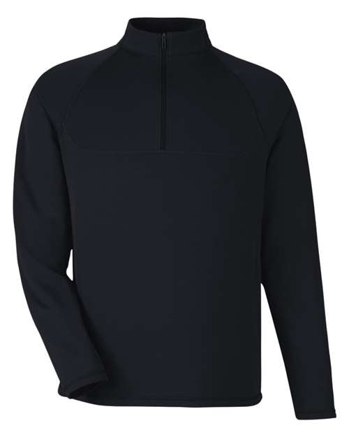 North End NE410 — Men's Revive Coolcore® Quarter-Zip Pullover — Black
