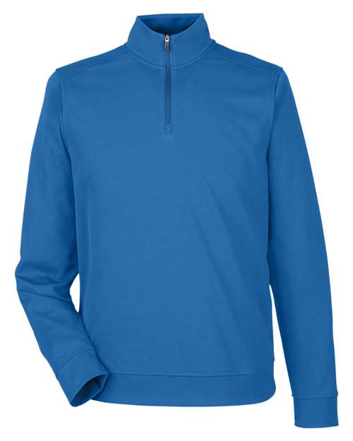 North End NE412 — Men's Express Tech Performance Pique Quarter-Zip Pullover — Light Nautical Blue