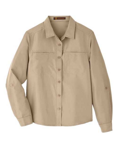 Harriton M580LW — Women's Key West Performance Staff Shirt — Khaki