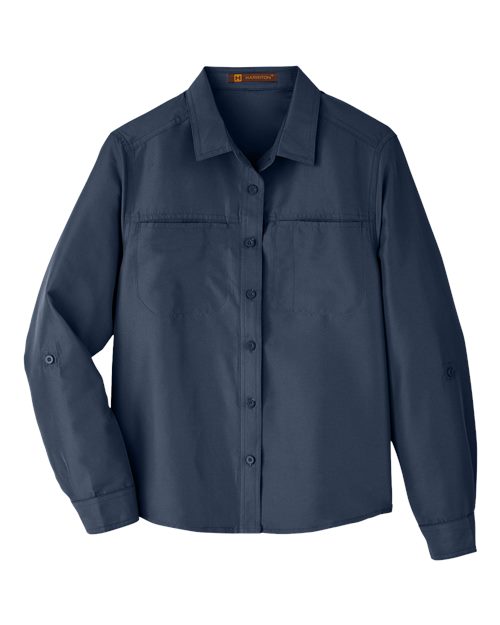 Harriton M580LW — Women's Key West Performance Staff Shirt — Navy