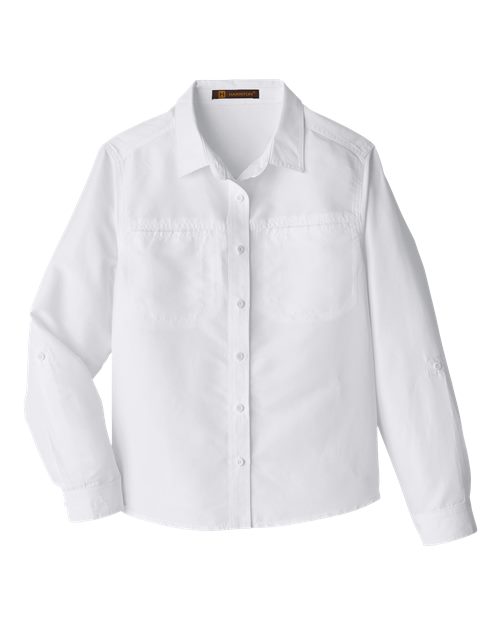 Harriton M580LW — Women's Key West Performance Staff Shirt — White