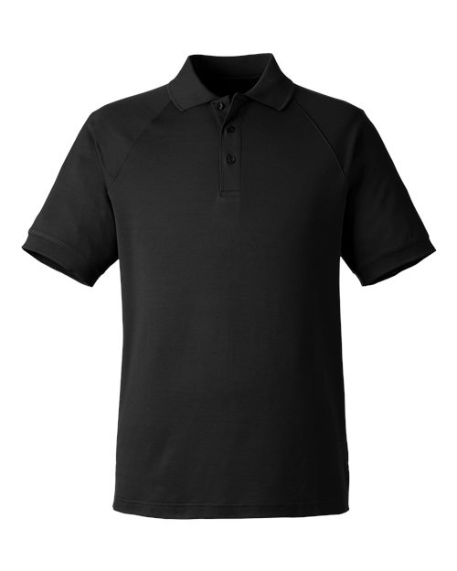 Harriton M208 — Men's Charge Snag and Soil Protect Polo — Black