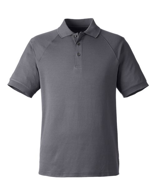 Harriton M208 — Men's Charge Snag and Soil Protect Polo — Dark Charcoal