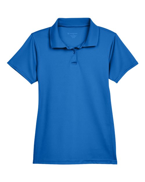 Harriton M315W — Women's Polyester Jersey Polo — True Royal