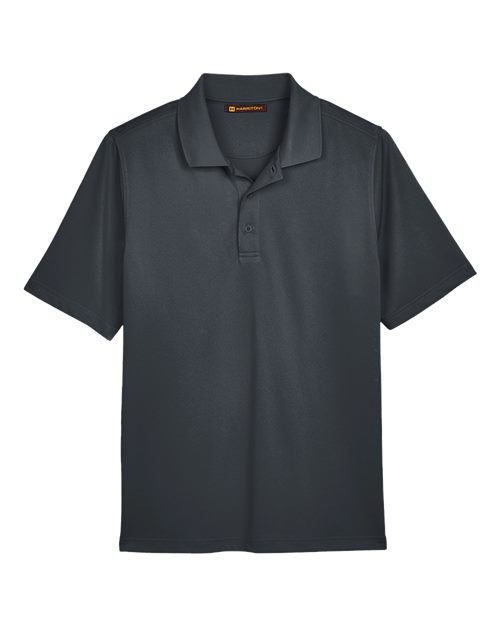 Harriton M348T — Men's Tall Advantage Snag Protection Plus IL Polo — Dark Charcoal