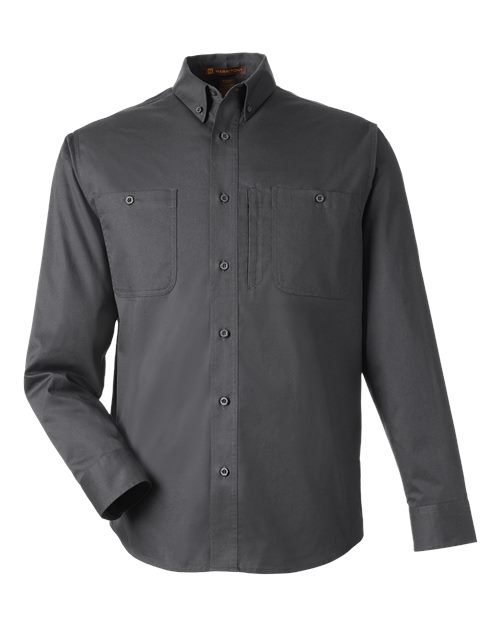 Harriton M585L — Men's Advantage IL Workshirt — Dark Charcoal