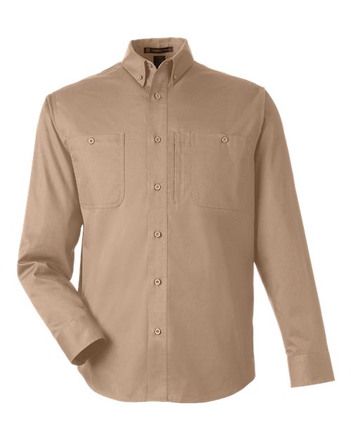 Harriton M585L — Men's Advantage IL Workshirt — Khaki