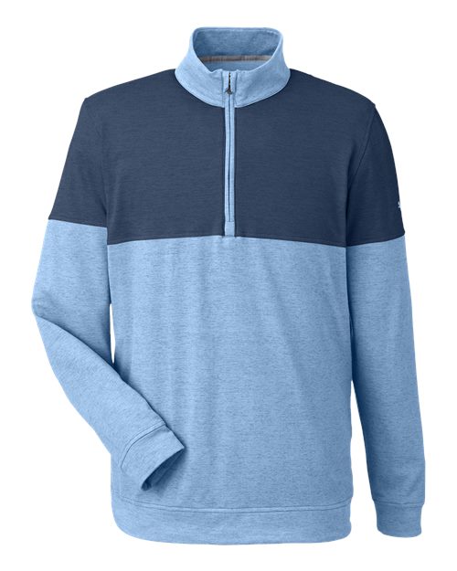 Puma Golf 595803 — Men's Cloudspun Warm Up Quarter-Zip Pullover — Blue Bell/ Dark Denim