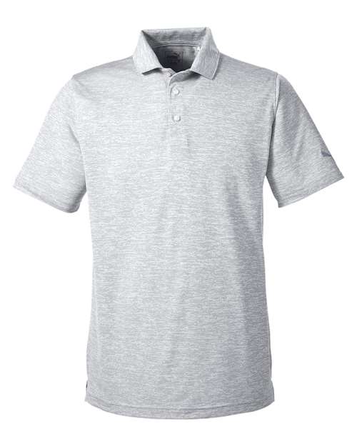 Puma Golf 596801 — Men's Icon Heather Polo — Bright White