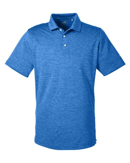 Puma Golf 596801 — Men's Icon Heather Polo — Lapis Blue